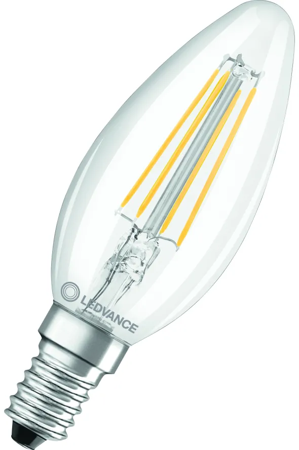 Ampoule LED flamme Ledvance - claire - 4 W / 40 W - culot E14