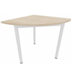 Angle de liaison Artense 90° - 80 x 80 cm - piétement époxy - plateau stratifié - chant plastique