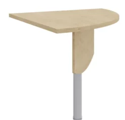 Angle de liaison 90° Majesty - l. 80 x pr. 80 cm - 1 pied - avec voile de fond