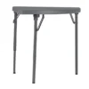 Angle de liaison Zang - plateau résine de synthèse - l. 75 x pr. 75 cm - gris foncé