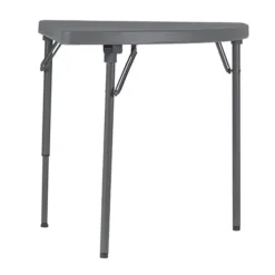 Angle de liaison Zang - plateau résine de synthèse - l. 75 x pr. 75 cm - gris foncé