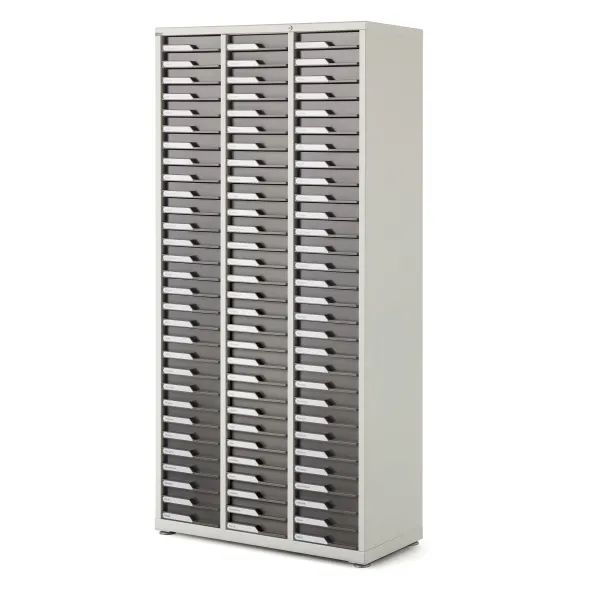 Armoire 3 colonnes - équipée de 90 tiroirs e-clen h. 6 cm