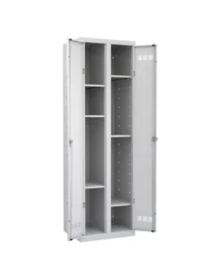 Armoire de rangement multiservice 2 colonnes - l. 60 cm - serrure à clé ou moraillon