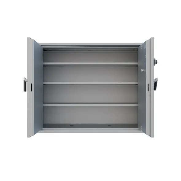 Armoire forte basse - classe B - 2 portes - 481 litres - serrure mécanique à combinaison à brouillage automatique