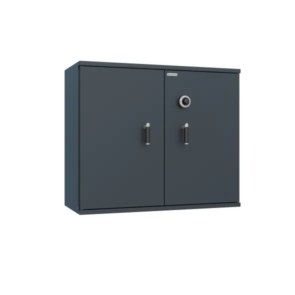 Armoire forte basse - classe B - 2 portes - 481 litres - serrure mécanique à combinaison à brouillage automatique