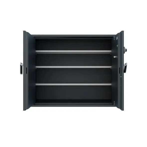 Armoire forte basse - classe B - 2 portes - 481 litres - serrure mécanique à combinaison à brouillage automatique