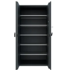 Armoire forte haute grande profondeur - 2 portes - 1 100 l - serrure à clé - informatique
