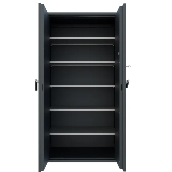 Armoire forte haute grande profondeur - 2 portes - 1 100 l - serrure à clé - informatique