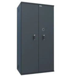 Armoire forte haute grande profondeur - 2 portes - 1 100 l - serrure à clé - informatique