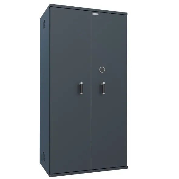 Armoire forte haute grande profondeur - 2 portes - 1 100 l - serrure à clé - informatique