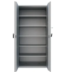 Armoire forte haute grande profondeur - 2 portes - 1 100 l - serrure à clé - informatique