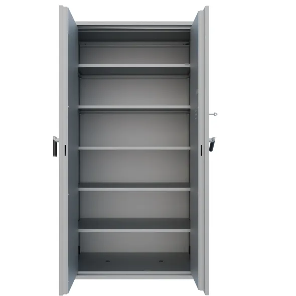 Armoire forte haute grande profondeur - 2 portes - 1 100 l - serrure à clé - informatique