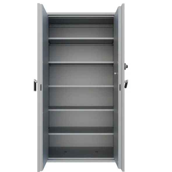 Armoire forte haute grande profondeur classe B - 2 portes - 1 100 l - serrure à brouillage automatique - support papier