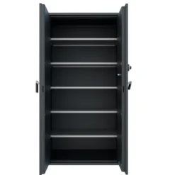 Armoire forte haute grande profondeur classe B - 2 portes - 1 100 l - serrure à brouillage automatique - support papier