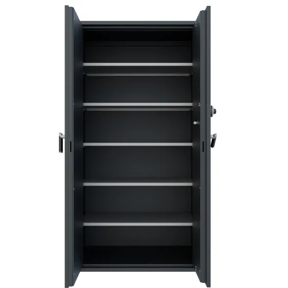 Armoire forte haute grande profondeur classe B - 2 portes - 1 100 l - serrure à brouillage automatique - support papier