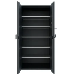 Armoire forte haute grande profondeur - 2 portes - 1 100 l - serrure à clé - pour support papier