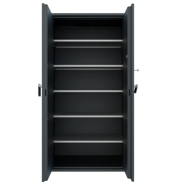 Armoire forte haute grande profondeur - 2 portes - 1 100 l - serrure à clé - pour support papier