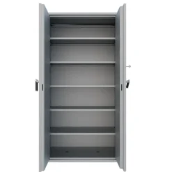 Armoire forte haute grande profondeur - 2 portes - 1 100 l - serrure à clé - pour support papier