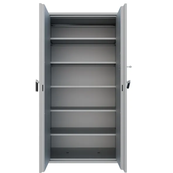 Armoire forte haute grande profondeur - 2 portes - 1 100 l - serrure à clé - pour support papier