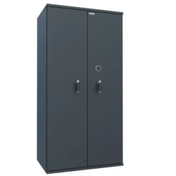 Armoire forte haute grande profondeur - 2 portes - 1 100 l - serrure à clé - pour support papier