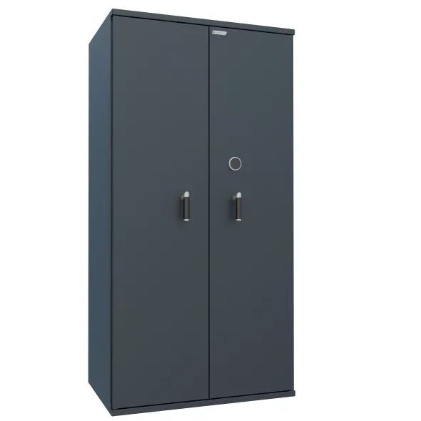 Armoire forte haute grande profondeur - 2 portes - 1 100 l - serrure à clé - pour support papier