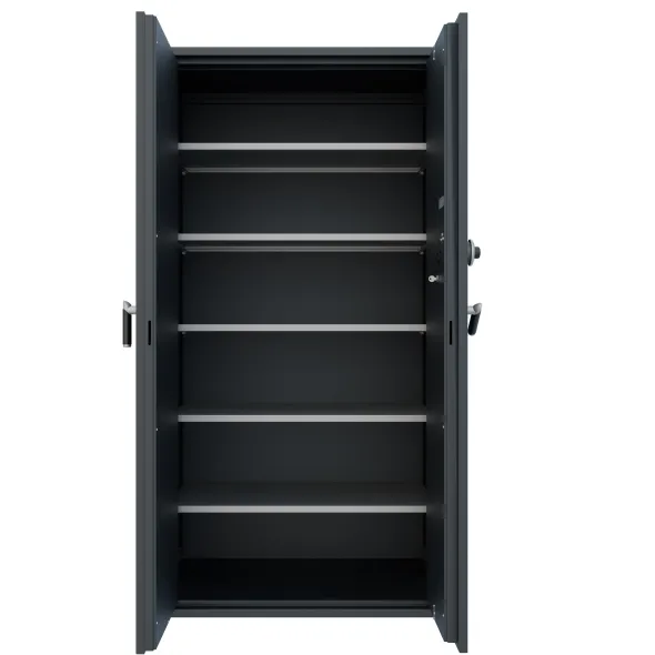 Armoire forte haute grande profondeur classe B - 2 portes - 1 100 l - serrure à brouillage automatique - informatique