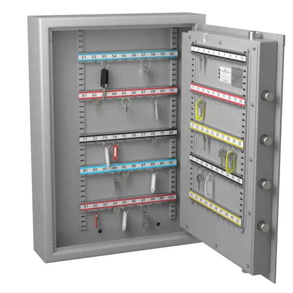 Armoire forte pour clés - 100 crochets - serrure à combinaison électronique