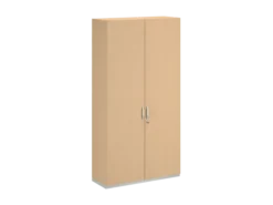 Armoire mélaminé FrameOne II - h. 229 x l. 120 cm - 6 tablettes - portes battantes