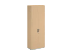 Armoire mélaminé FrameOne II - h. 229 x l. 80 cm - 6 tablettes - portes battantes