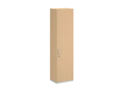 Armoire mélaminé FrameOne II - h. 229 x l. 60 cm - 6 tablettes - porte battante