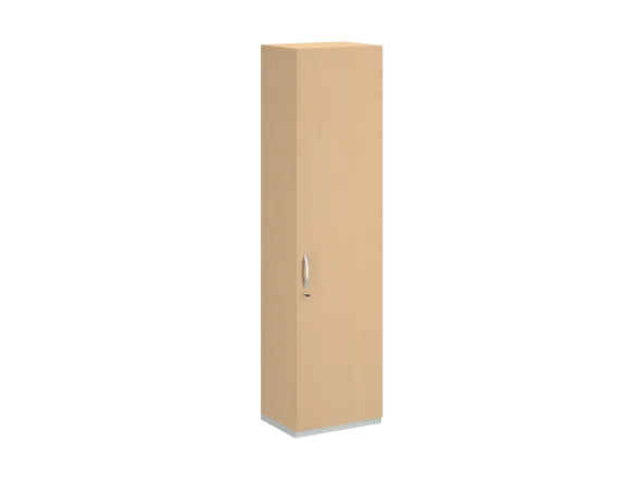 Armoire mélaminé FrameOne II - h. 229 x l. 60 cm - 6 tablettes - porte battante