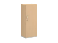 Armoire mélaminé FrameOne II - h. 154 x l. 60 cm - 4 tablettes - porte battante