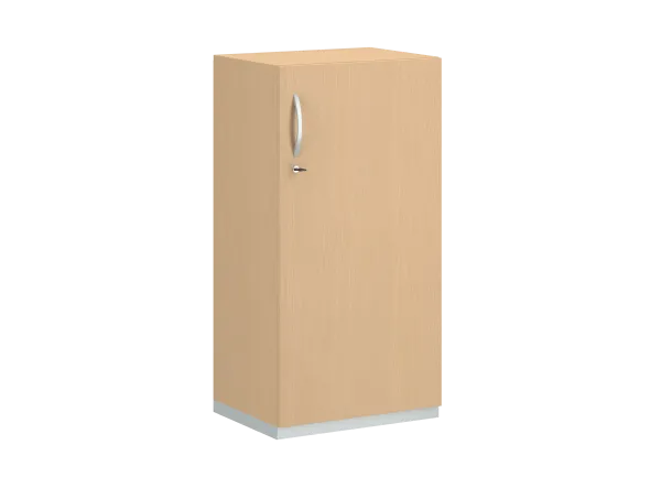 Armoire mélaminé FrameOne II - h. 116,5 x l. 60 cm - 2 tablettes - porte battante