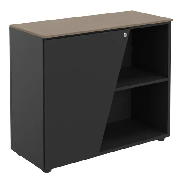 Armoire mélaminé Kheops - h. 76 x l. 90 cm - 1 tablette mélaminé - 1 porte battante