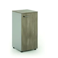 Armoire mélaminé Léandre Manager - h. 87,8 x l. 43 cm - 1 tablette métal - porte battante