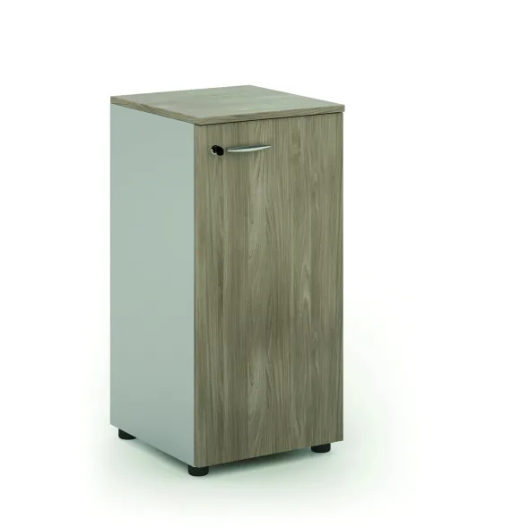Armoire mélaminé Léandre Manager - h. 87,8 x l. 43 cm - 1 tablette métal - porte battante