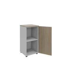 Armoire mélaminé Léandre Manager - h. 87,8 x l. 43 cm - 1 tablette métal - porte battante