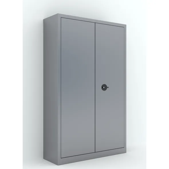 Armoire métallique Etic B - h. 198 x l. 120 x pr. 43 cm - 4 tablettes - portes battantes - délai court