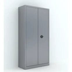 Armoire métallique Etic B - h. 198 x l. 100 x pr. 43 cm - 4 tablettes - portes battantes - délai court