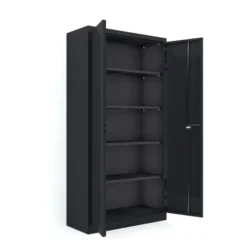 Armoire métallique Etic B - h. 198 x l. 100 x pr. 43 cm - 4 tablettes - portes battantes - délai court