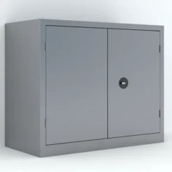 Armoire métallique Etic B - h. 100 x l. 120 x pr. 60 cm - 2 tablettes - portes battantes