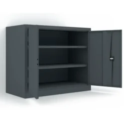 Armoire métallique Etic B - h. 100 x l. 120 x pr. 60 cm - 2 tablettes - portes battantes