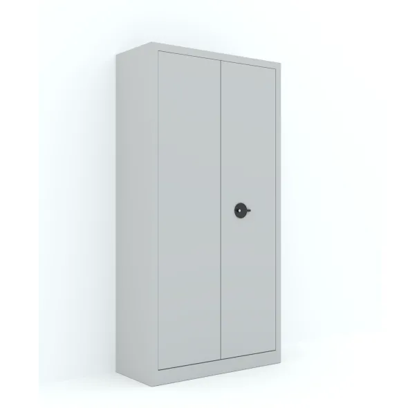 Armoire métallique Etic B - h. 198 x l. 100 x pr. 43 cm - 4 tablettes - portes battantes
