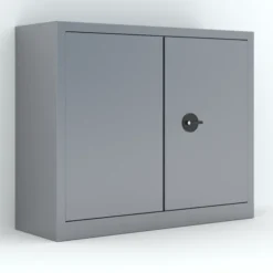 Armoire métallique Etic B - h. 100 x l. 120 x pr. 43 cm - 2 tablettes - portes battantes