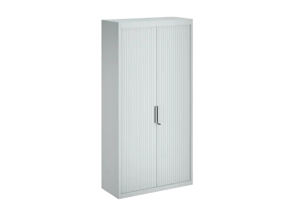 Armoire métallique FrameOne II - h. 198 x l. 100 cm - 4 tablettes - fermeture rideaux