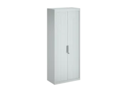 Armoire métallique FrameOne II - h. 198 x l. 80 cm - 4 tablettes - fermeture rideaux