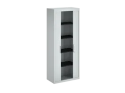 Armoire métallique FrameOne II - h. 198 x l. 80 cm - 4 tablettes - fermeture rideaux