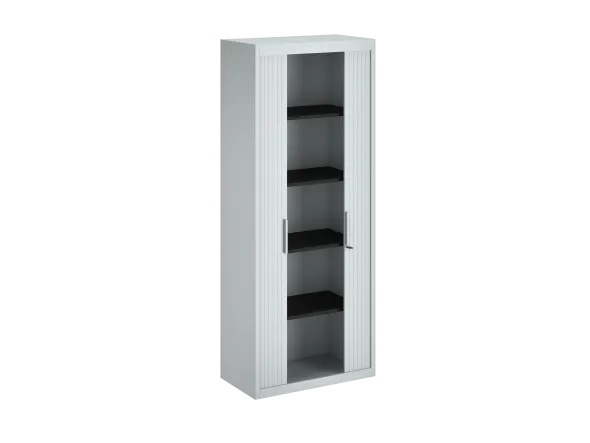 Armoire métallique FrameOne II - h. 198 x l. 80 cm - 4 tablettes - fermeture rideaux