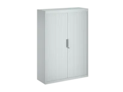 Armoire métallique FrameOne II - h. 170 x l. 120 cm - 3 tablettes - fermeture rideaux