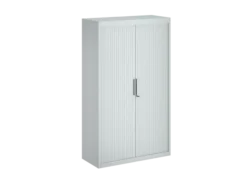 Armoire métallique FrameOne II - h. 170 x l. 100 cm - 3 tablettes - fermeture rideaux